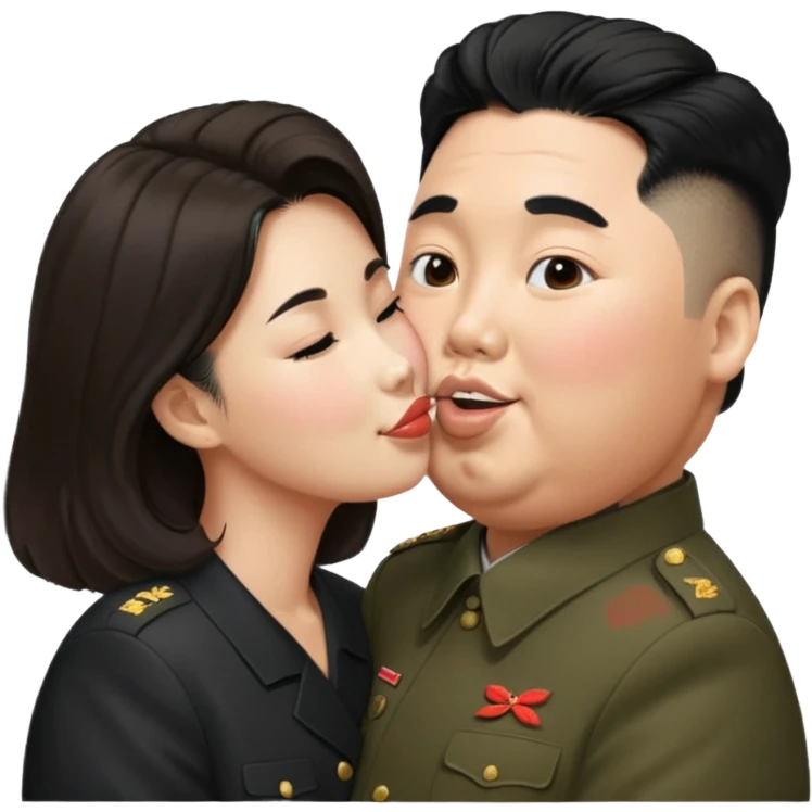 Vic Fuentes kissing Kim Jong Un emoji
