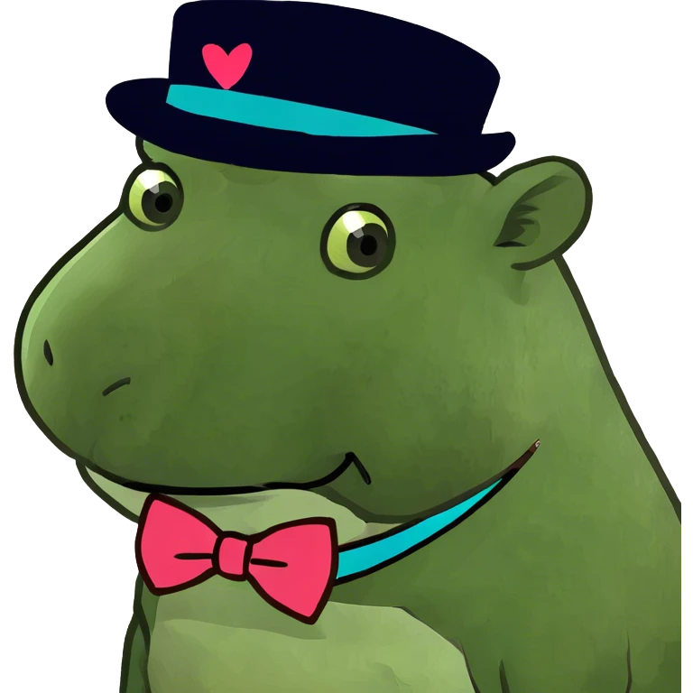 Sad capibara emoji