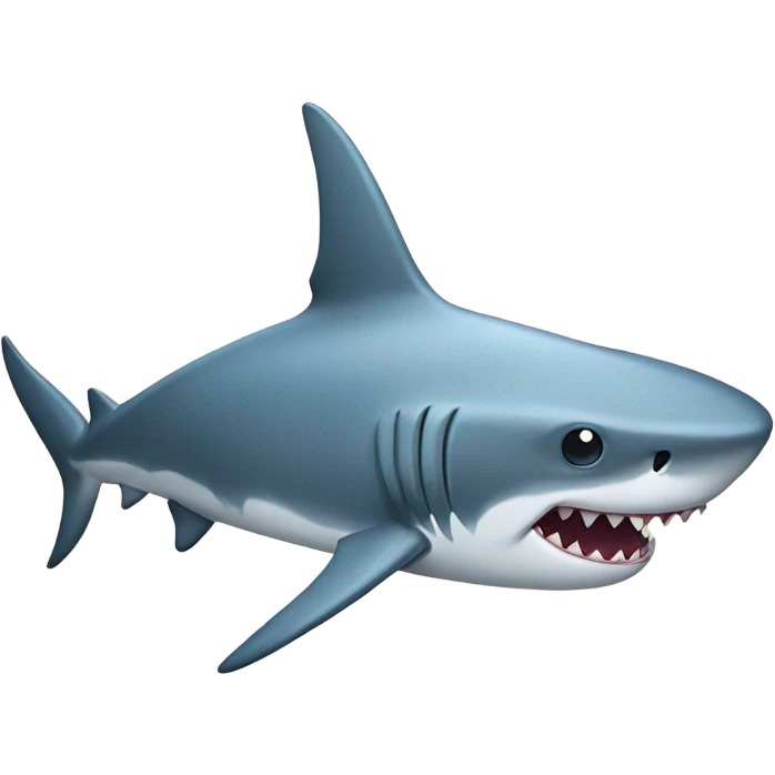 shark with a bow emoji
