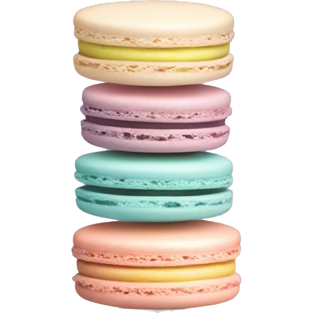 Macaron tower in pastels emoji