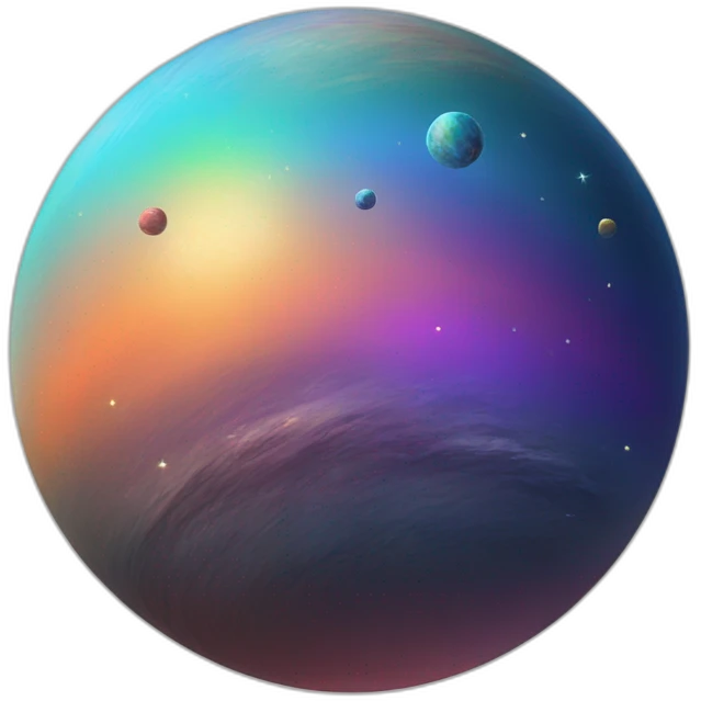 rainbow planet emoji