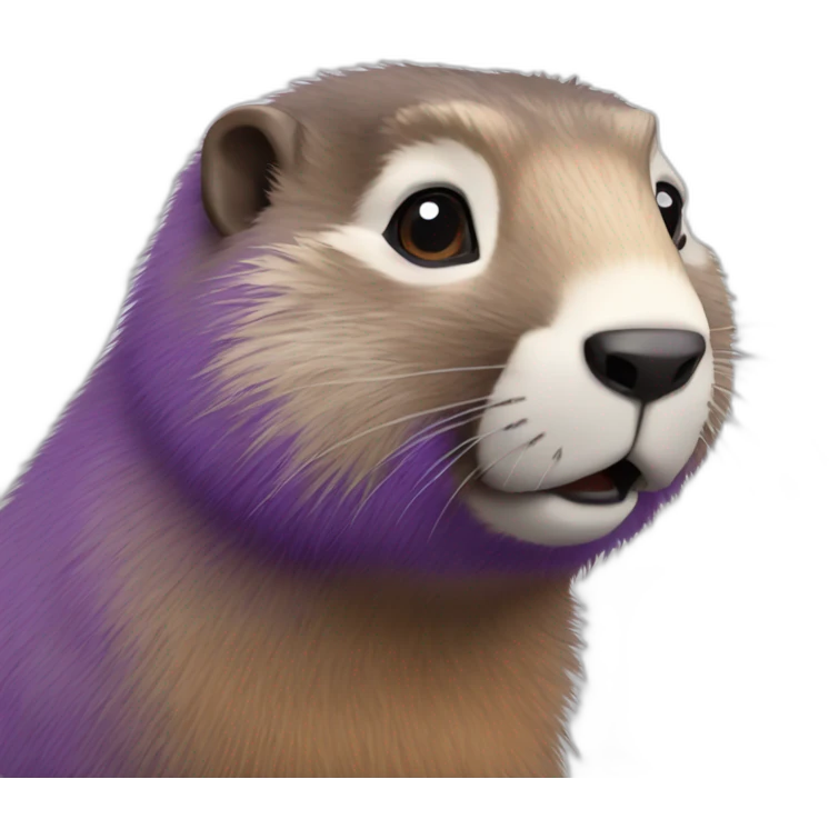 marmot-with-purple-fur emoji