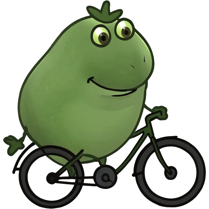 eggplant on a bike emoji
