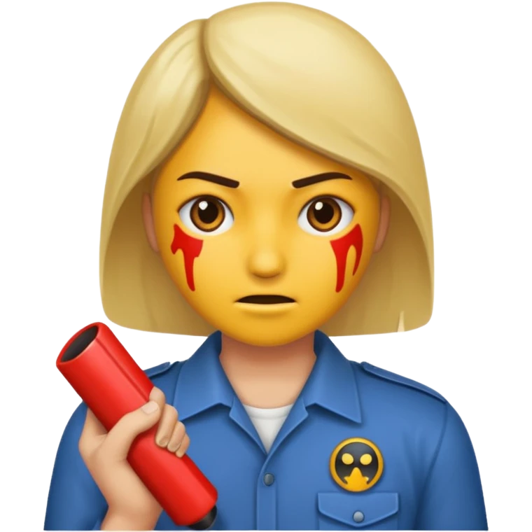 Make George floyd with his neck under a tire emoji