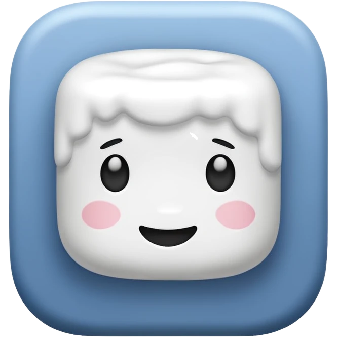 just plain marshmallow, no humanize, emoji