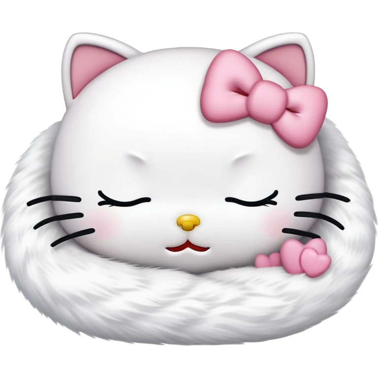 Hello kitty sleep emoji