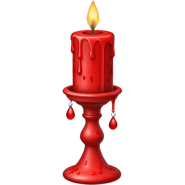 Christmas candle stick emoji