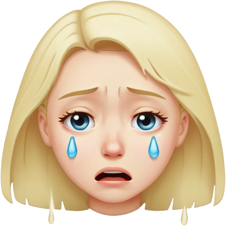 girl crying emoji