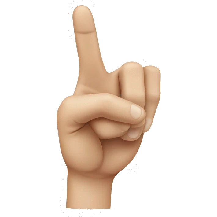 pointer finger up emoji