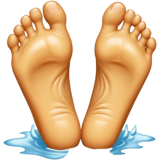 Feet wet emoji