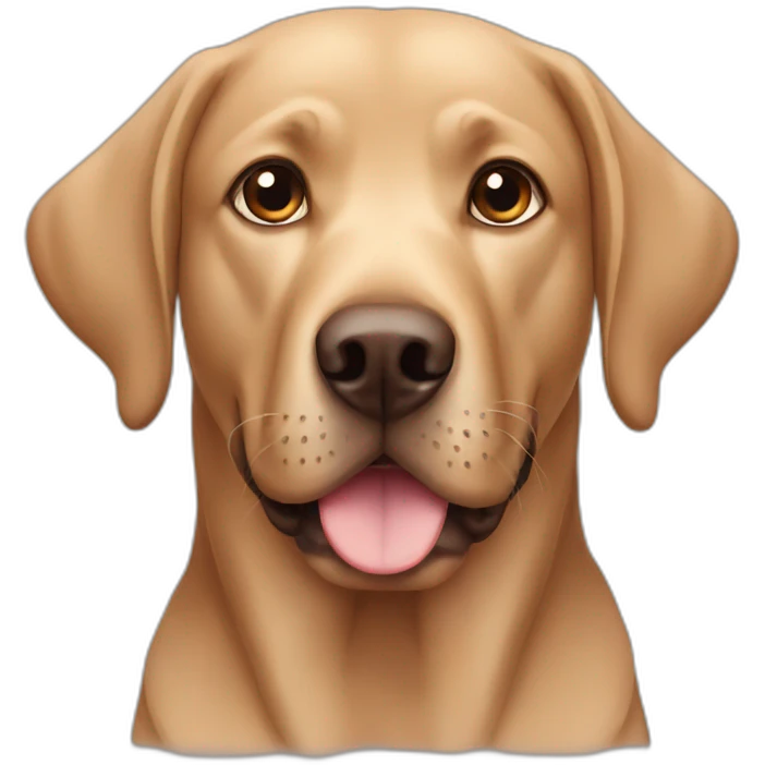 brown labrador emoji