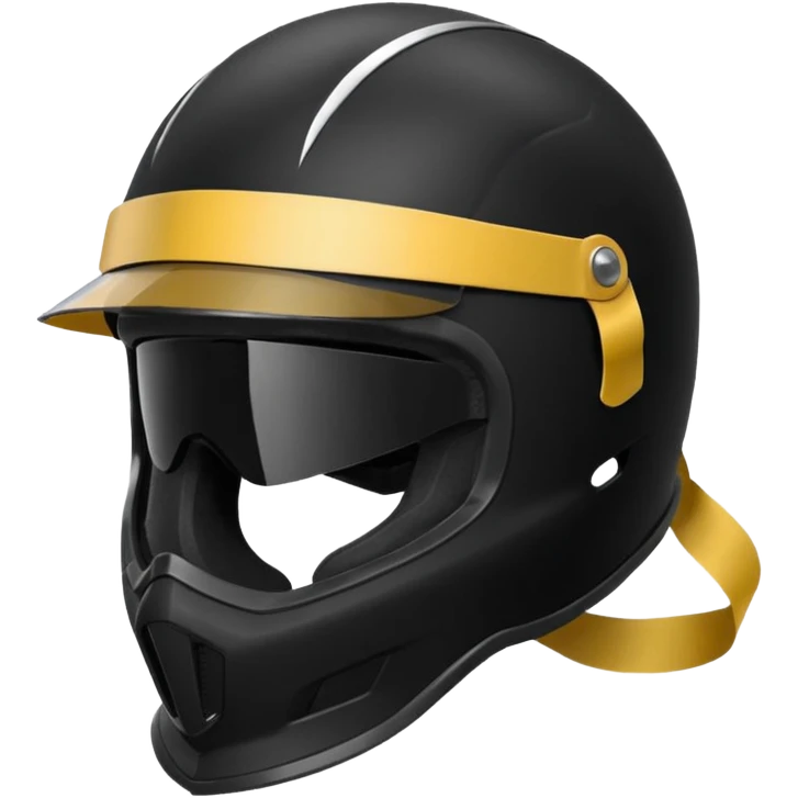 Rider helmet black matte at the back theres ribbon attached for female rider it is a full face only do not include the lady emoji
