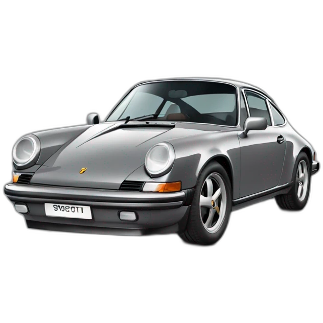porsch 911 grey carrera emoji