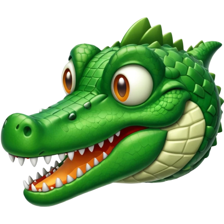 crocodile face and plane emoji