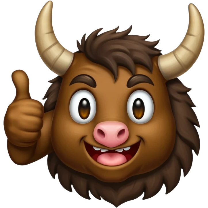 Emoji like (thumbs up) bull's hoof emoji