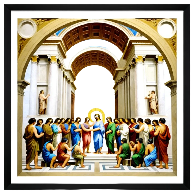 The school of Athens Painting emoji