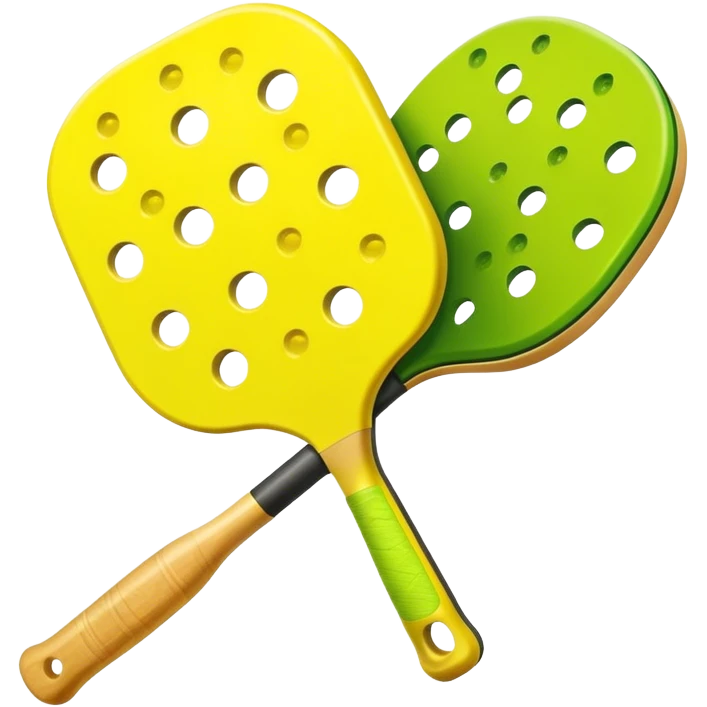 Pickleball paddle and ball emoji
