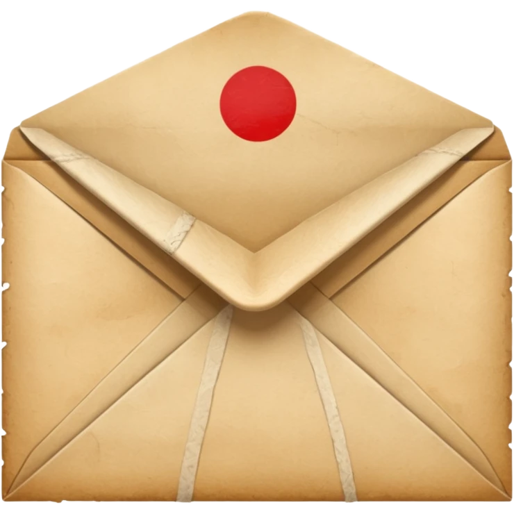 An ancient Japanese envelope emoji