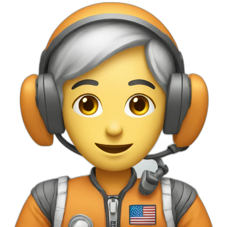 call center astronaut emoji