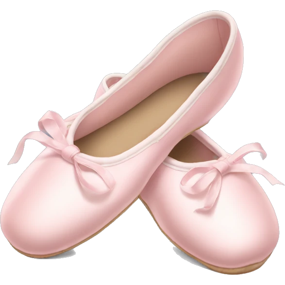 Pale pink ballet shoes emoji