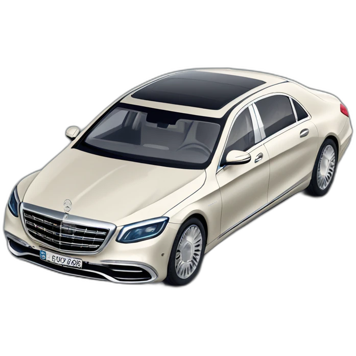 Mercedes maybach 2022 isometric view emoji