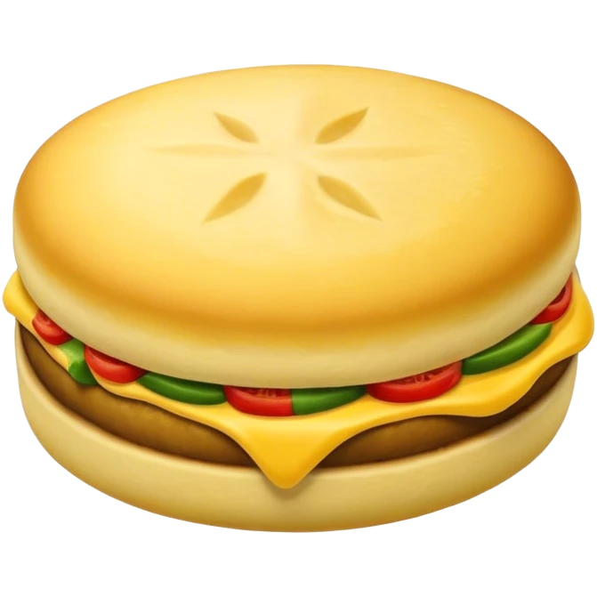 Cinematic Realistic Arepas Dish Emoji, depicted as golden cornmeal cakes filled with savory ingredients rendered with lifelike textures and warm, inviting lighting. emoji