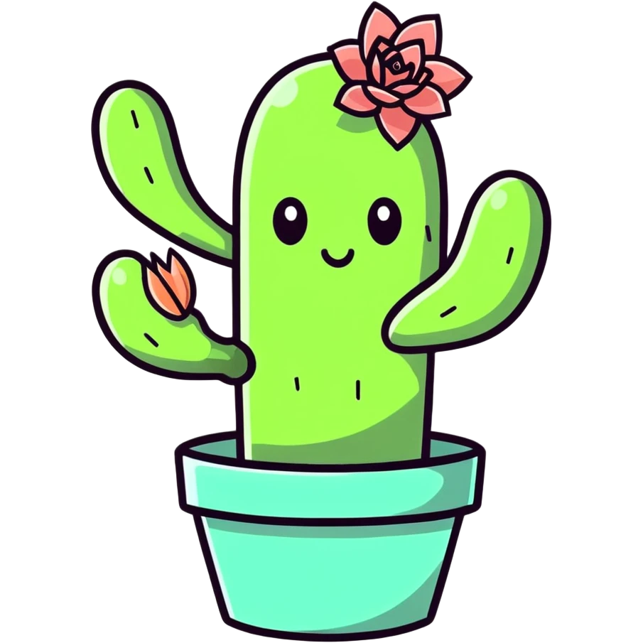 Dead cactus emoji