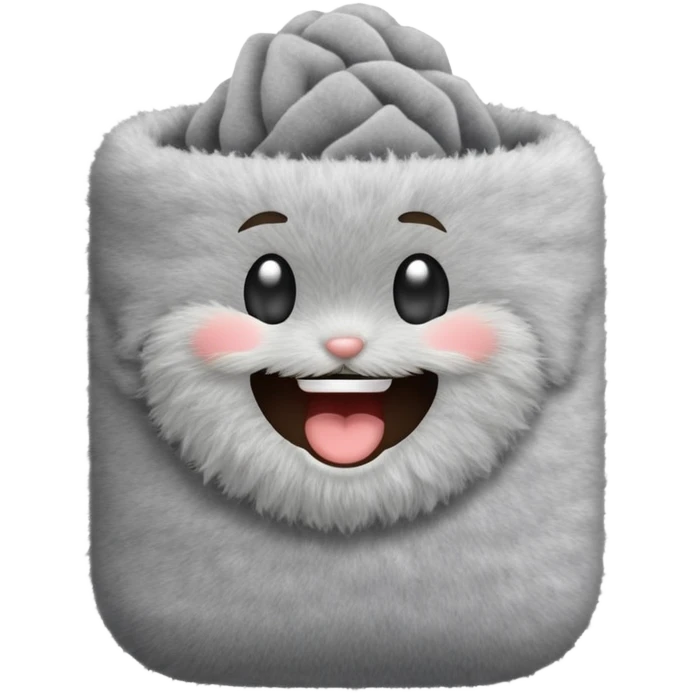 Dryer lint laughing  emoji