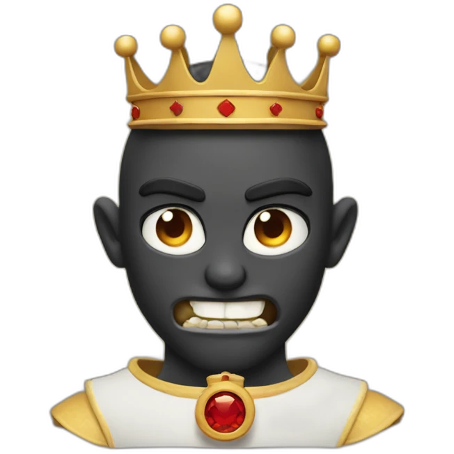 Demonio con una corona emoji