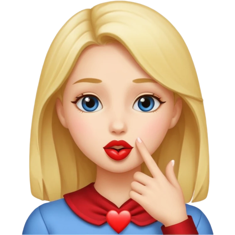 Ragazza che manda un bacio  emoji