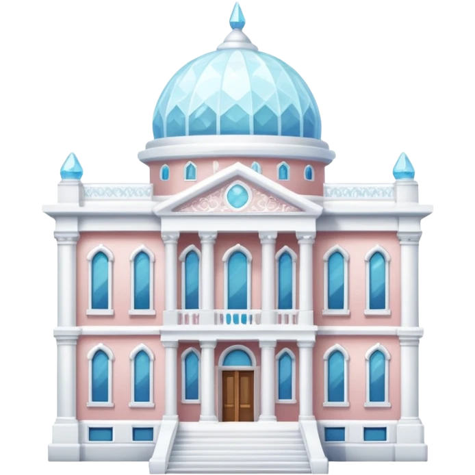 sugar coated library building emoji