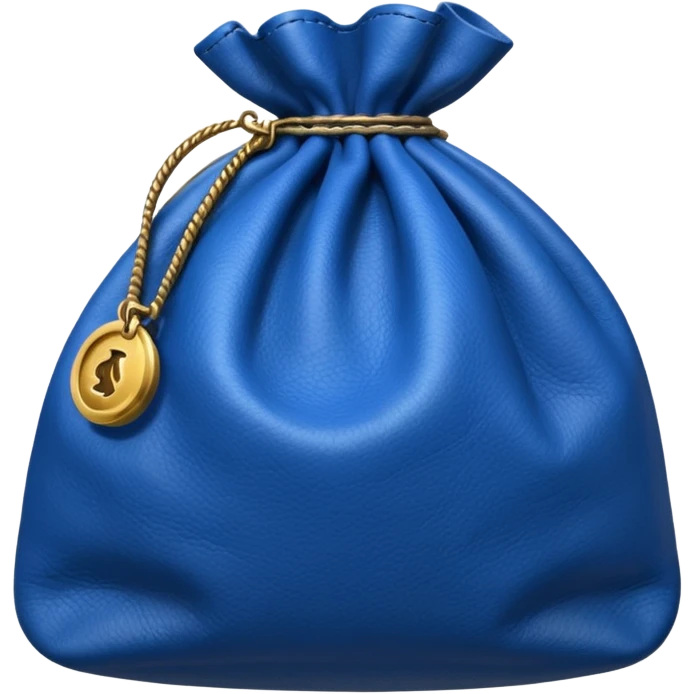 blue money bag emoji