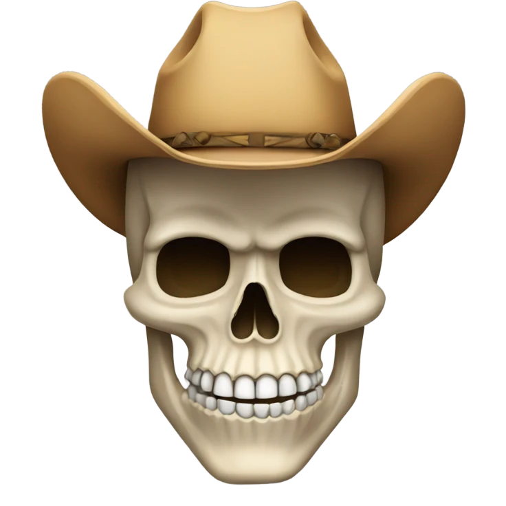 Cowboy skull emoji