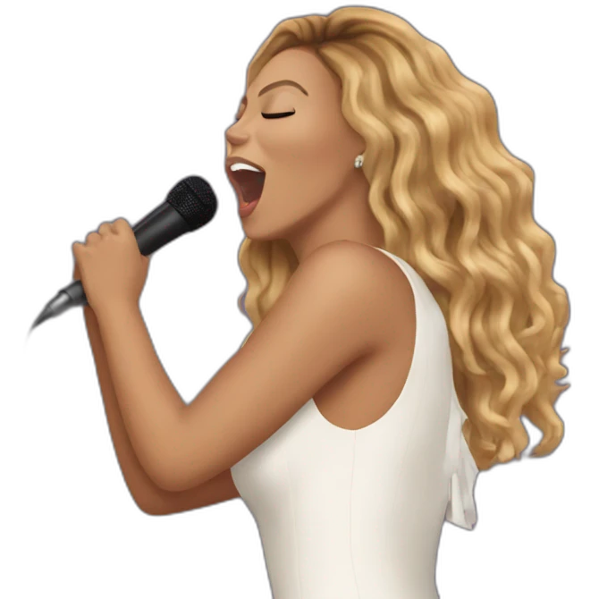 Concert beyoncé singing in mic emoji