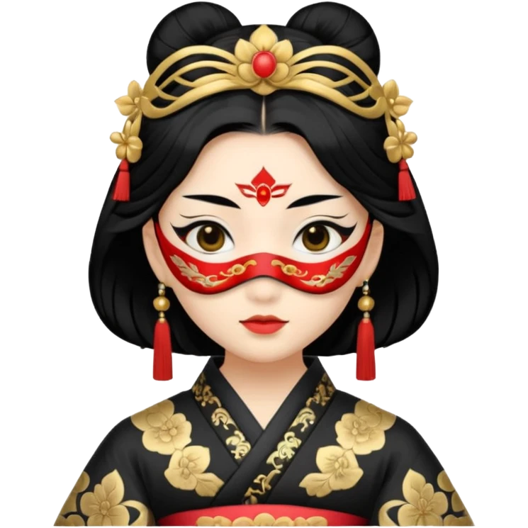 japanese princess with mask emoji