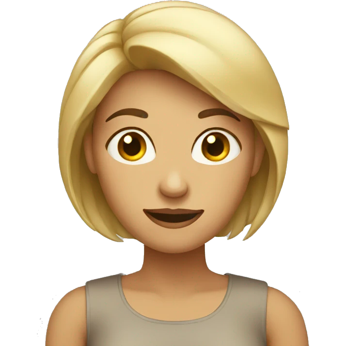 neutral emotion woman  emoji