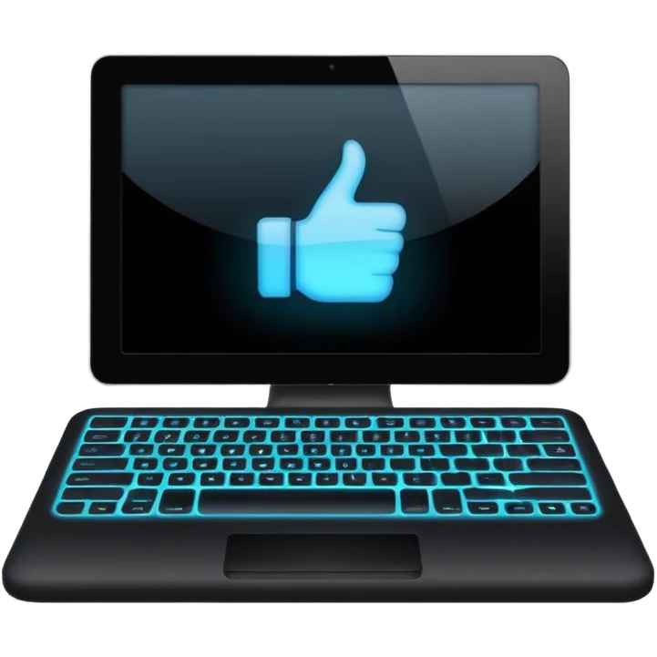 компьютер с пустым экраном emoji