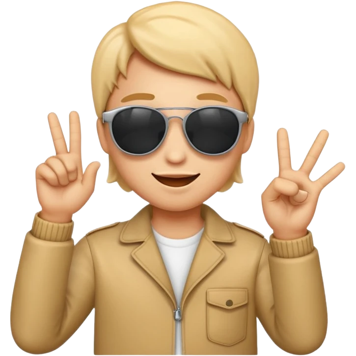 EVET İŞARETİ YAPAN VE GÖZLÜK TAKMIŞ YANA BAKAN HAVALI EMOJİ emoji