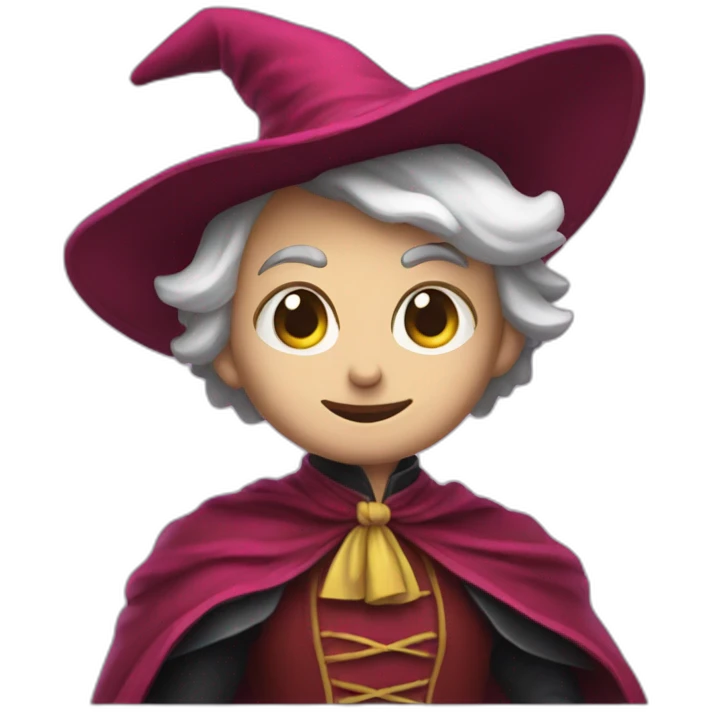 sorcier card games rouge emoji