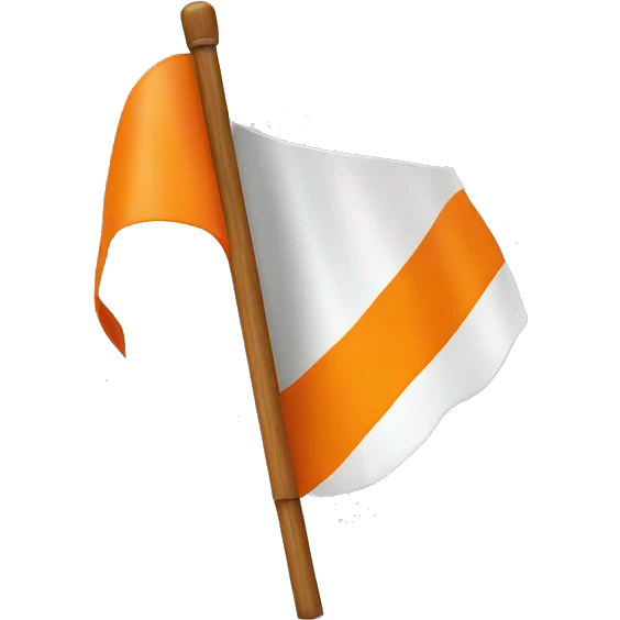 an orange trangular flag emoji