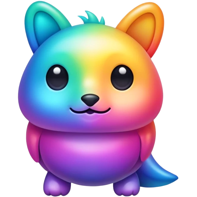 Colorful gradient creature  emoji