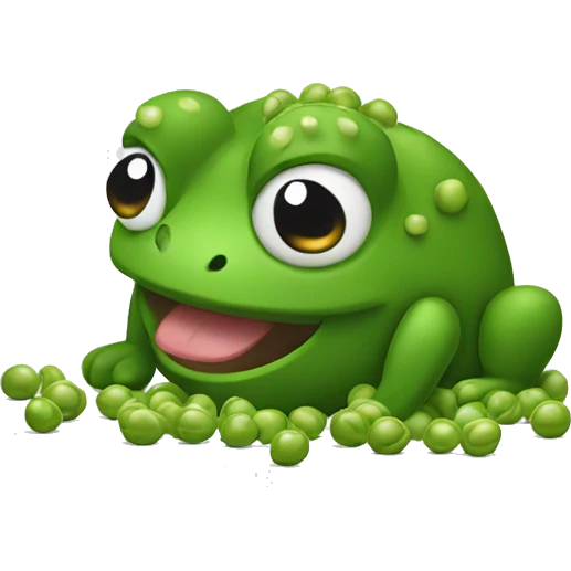 Bufo peeling peas emoji