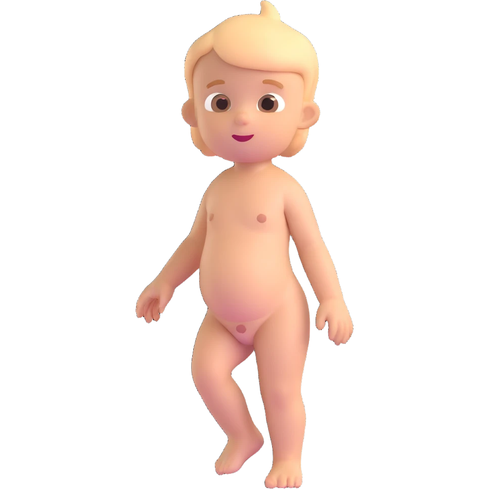 Nude kid emoji