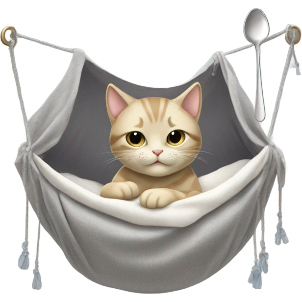 cats in a cradle and the silver spoon emoji