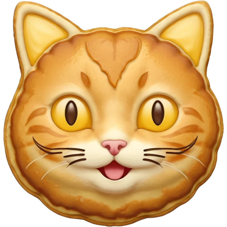 cat as pancake nice yellow pancakes like emoji emoji