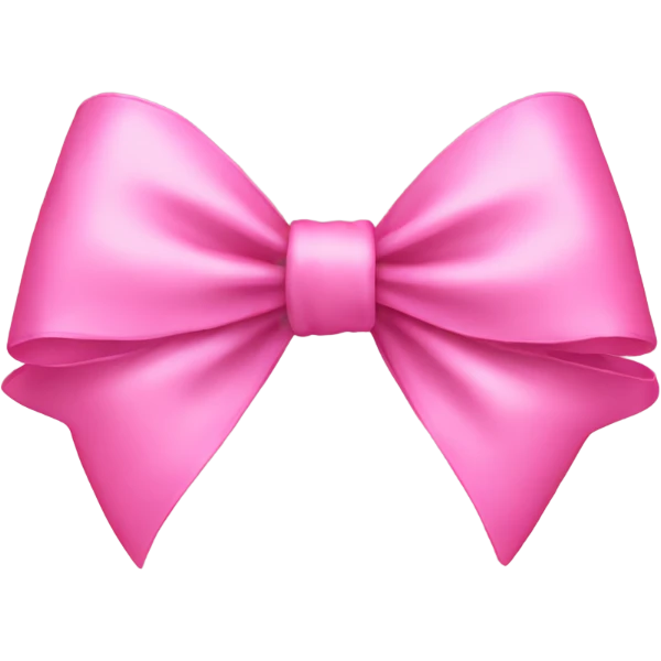 Pink bow emoji