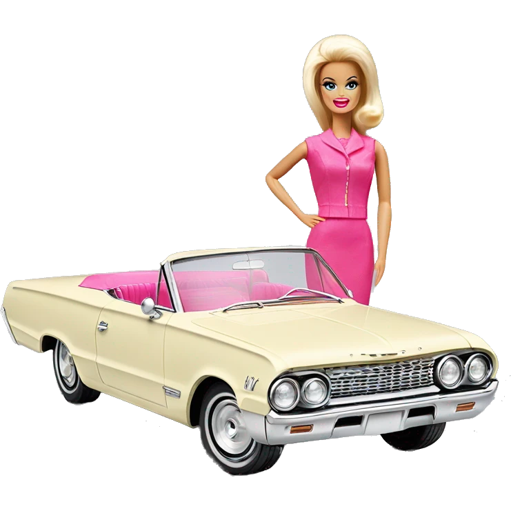 Barbie’s 1963 Oldsmobile Jetfire convertible  emoji