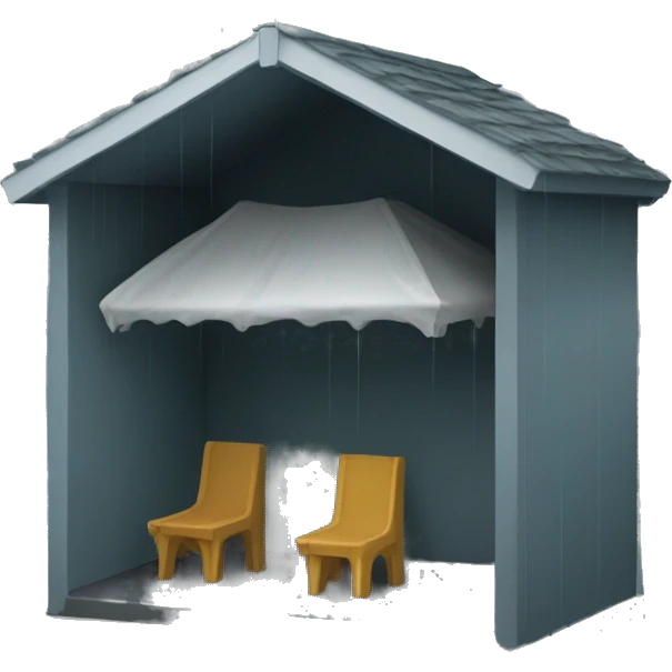 rain shelter emoji