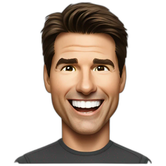 Tom Cruise laughing emoji