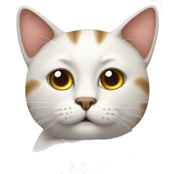 A cat that’s sick emoji